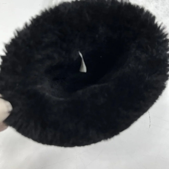 Ugg Womens 6 Black Genuine Leather & Sheepskin Tall Winter Boots Snow Sports Fun - Picture 12 of 16